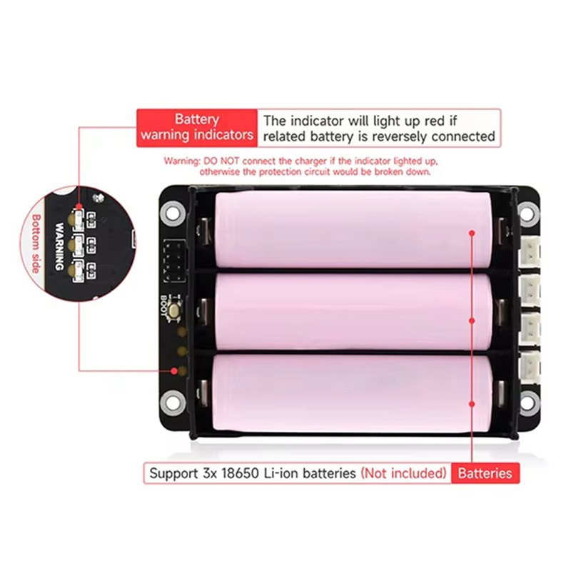 A96K-2X Für Raspberry Pi 5 UPS – Raspberry Pi Uninterrupted Power Supply Ups 18650 Bewertung und Preis