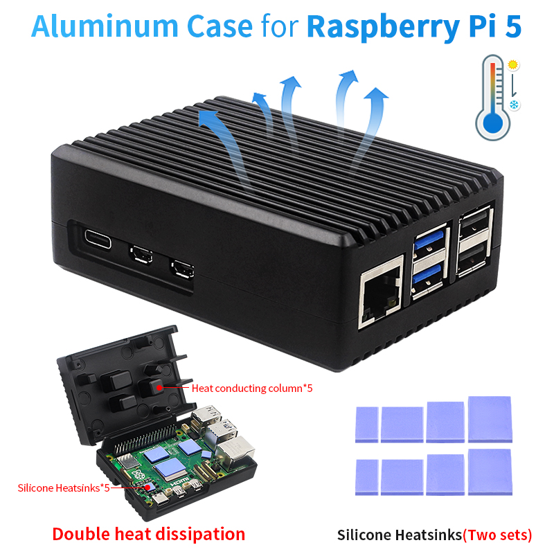 Raspberry Pi 5, Gehäuse aus Al – Argon One V3 M.2 Nvme Case Bewertung und Preis