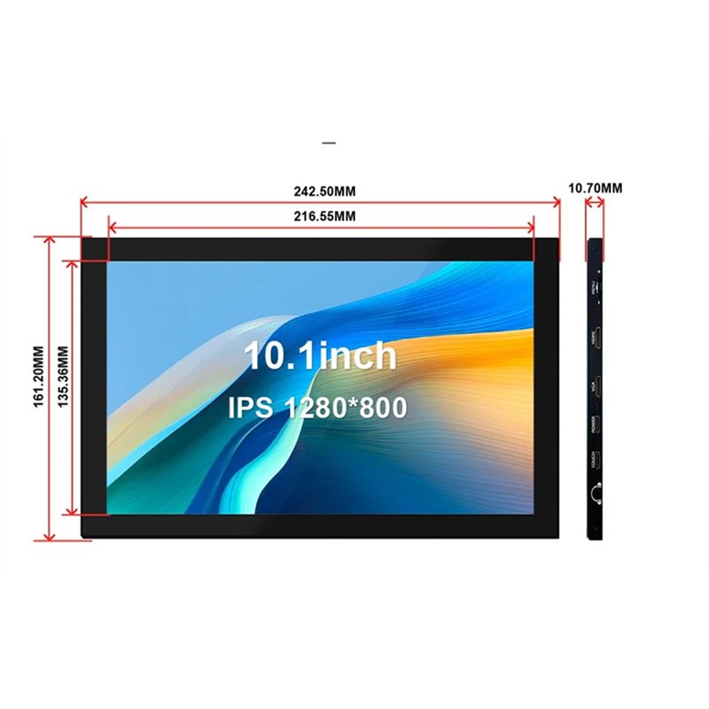 M51K – LCD-Monitor für Raspber – Raspberry Pi 10.1 Inch Capacitive Touch Screen Ips Bewertung und Preis